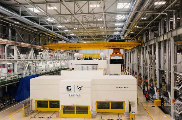 The new PXL press at the Martorell plant is one of the most modern in the world